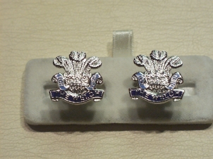 Welch Regiment enamelled cufflinks - Click Image to Close